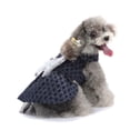 thumbnail image 4 of Falda para perro AURORA TRADE con borde de encaje y lazo, vestido de princesa sedoso para mascotas, disfraz de fiesta de cumpleaños para perros pequeños, medianos y gatos., 4 of 7