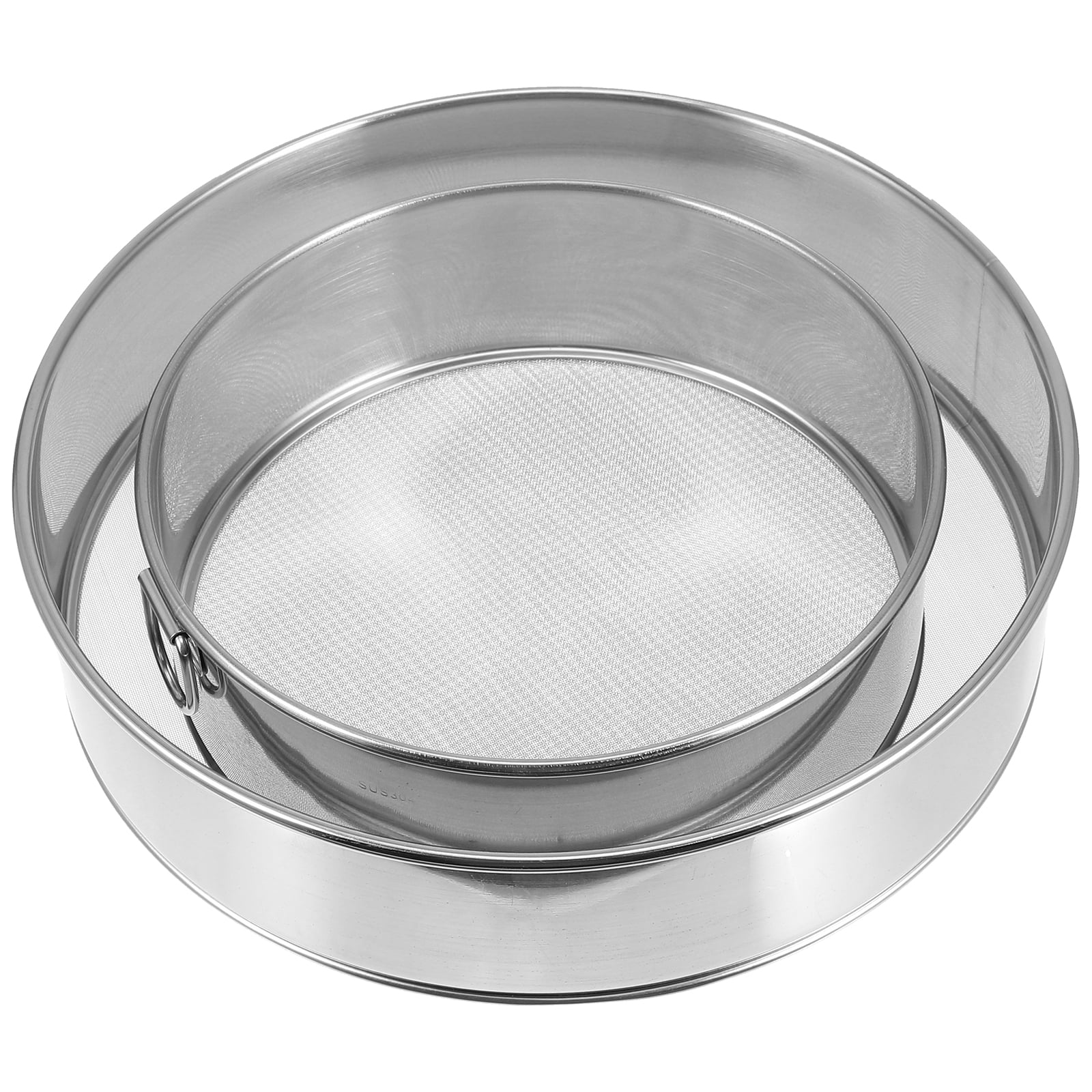 Frcolor Flour Sifter Sieve Mesh Round Fine Sifting Strainer Sugar Hand