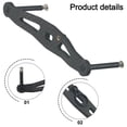 thumbnail image 3 of Carbon Fiber Fishing Rocker Handle for Daiwa for Abu Hole 8/5mm Baitcasting Reel Gold, 3 of 8