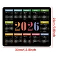 thumbnail image 3 of Coollooc 2026 Calendar Mouse Pad, 12x10 Inch Computer Mousepad with Stitched Edges for Wireless Mouse, Waterproof Mouse Mat with Non-Slip Rubber Base, Ergonomic Mouse Pads for Gaming(D Style), 3 of 7