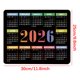 thumbnail image 3 of Alfombrilla de Ratón con Calendario 2026 | Alfombrilla de Escritorio Grande con Planificador Anual | Base de Goma Antideslizante | Superficie Lisa para Ratón Óptico, con Cable E Inalámbrico | Diseño, 3 of 6