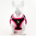 thumbnail image 7 of Hot Pink Dog Harness EcoBark Step-In Rapid Fastener Fuchsia Pink and Black Dog Vest Halter for Puppy and Small Dogs Reflective Comfort Adjustable Body Harness (XL, Neon Pink Trim), 7 of 7