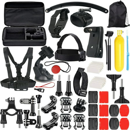 Accessory 49-In-1 Kit For GoPro Hero 7/6/5/4/3+/3/2/1 Hero Session (Best Gimbal For Gopro Session)