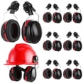 thumbnail image 1 of JUNWELL 6 Pcs Cache-Oreilles Flexibles Protection Auditive NRR 27db Anti-Chute pour Casque de Construction, 1 of 6