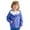 Blue, variant on Kids Girls' Outerwear Jackets Long Sleeve Zip Up Sweatshirt Hoodie For Boys Soft Lightweight Windproof Jacket Outwear Boys Clothes Size 4-5 Years