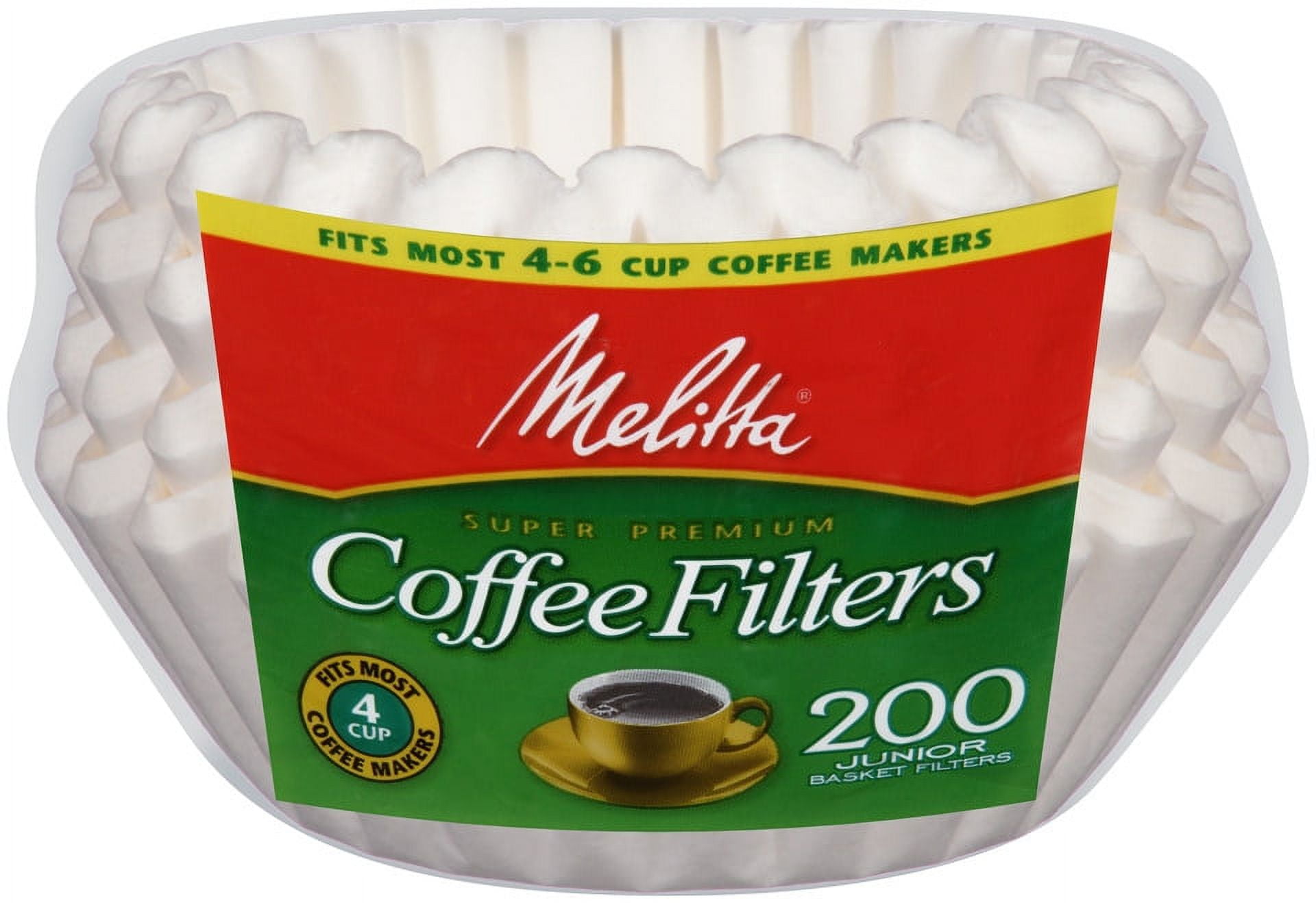 Mr. Coffee 4-Cup Coffee Filters, 100 Count - #4 Basket Filters For Small  Drip Coffee Makers