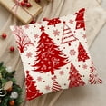 thumbnail image 4 of Honeeladyy 1 PC Polyester Christmas Pillow Case – Soft Fade-Resistant Machine Washable Pillow Cover with Hidden Zipper for Holiday Home Decor, 17.72"x17.72", 4 of 6