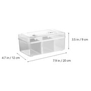 1-Pack Clear Storage Box Container, Family First Aid Box Medicine Box Organizer