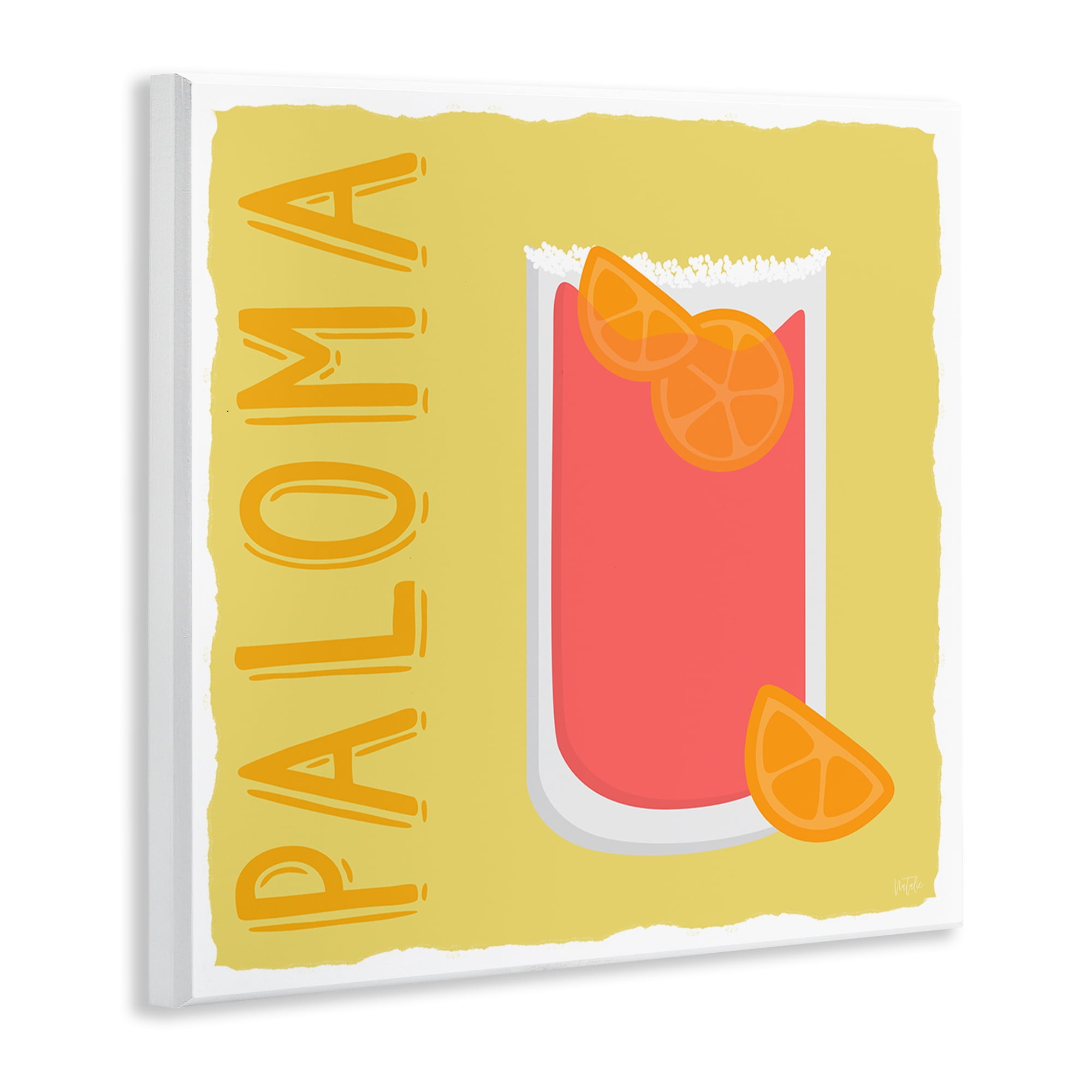 Stupell Industries Paloma Cocktail Drink Food & Beverage Painting Unframed Art Print Wall Art, 12 x 12