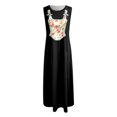 thumbnail image 3 of WILLBEST Robes Femmes Été Mode Décontractée Robe Longue Fendue Sans Manches Débardeur Col Rond Robe Imprimée, 3 of 3