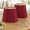 Burgundy Red, variant on Burgundy Red Rectangle Cut Corner Lamp Shades Set of 2, 10in Top x 13in Bottom
