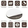thumbnail image 4 of Uxcell Felt Furniture Pads 100mm Dia Self-stick Anti-scratch Floor Protector Brown 16 Pads, 4 of 5