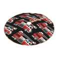 thumbnail image 2 of Kll Fire And Rescue Truck Christmas Tree Skirt 48",Party Decorations Farmhouse For Christmas Decorations Holiday Party, 2 of 8