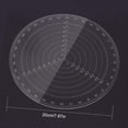 thumbnail image 4 of Clear Acrylic Lathe Centering Tool Circle Gauge Round Center Finder Compass for Drawing Circles Wood Lathe Work Tool, 4 of 4