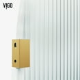thumbnail image 6 of VIGO VG6094MGFL3478 3.0" L -34.0" W -77.88" H Arden 34" x 78" Frameless Shower Screen with Fluted Glass in Matte Gold Fluted Glass Matte Gold Frameless, 6 of 13