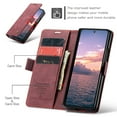 thumbnail image 4 of Dteck Case for Samsung Galaxy Z Fold 6 , Magnetic Closure Leather Flip Wallet Case with Card Holder Shockproof Kickstand Protective Phone Cover for Samsung Galaxy Z Fold 6,Winered, 4 of 9