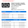 thumbnail image 2 of Radiator Fan Assembly - Compatible with 2016 - 2020 Mitsubishi Outlander 2.4L 4-Cylinder 4J12 VIN 3 2017 2018 2019, 2 of 2