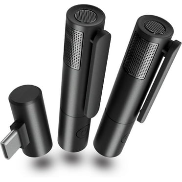 Wireless lavalier microphone, Wireless Clip on Microphones, Lapel Mic, for Android phone, iPhone15/15PRO, Video Recording