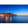 thumbnail image 2 of Jaynes Gallery 32x23 Black Ornate Wood Framed with Double Matting Museum Art Print Titled - Europe-Croatia-Rovinj-Ocean view of town at sunset, 2 of 4