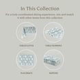 thumbnail image 4 of over&back 18x108 Hand-Blocked Printed Cotton Table Runner - Washable Table Runners for a Custom Home Decor Tablescape - Perfect for Coffee Table, Dinner Table, Living Room, and More - Blue Floral, 4 of 8