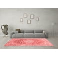 thumbnail image 3 of Ahgly Company Indoor Square Medallion Red Traditional Area Rugs, 3' Square, 3 of 4