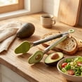 thumbnail image 5 of Cook With Color Mini Silicone Tongs, Stainless Steel Heat-Resistant Food Tongs for Appetizers, Avocado, 5 of 5