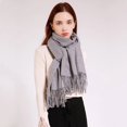 thumbnail image 4 of Christmas Green Thick Cashmere Scarf for Women 200*68cm Pashmina Winter Warm Shawl Wraps Bufanda Female with Tassel Scarves, 4 of 4