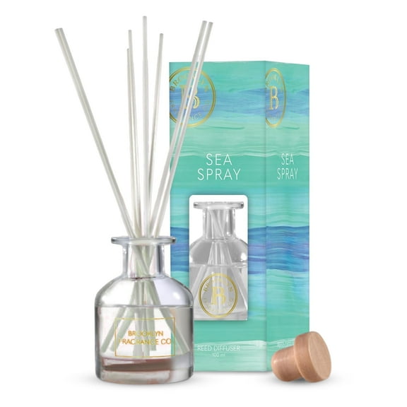 Brooklyn Fragrance Co. Water Color- Long Lasting Scented Aroma Diffuser – Sea Spray Air Freshener for Home- Fragrance Diffuser for a Large Room - 100ML
