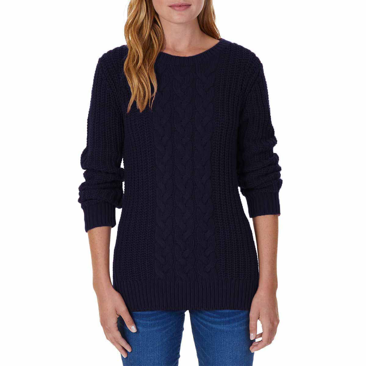 Navy US Size XL NWT Nautica Ladies Cable Tunic Sweater Color 