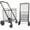 Black, variant on dbest products Cruiser Cart Deluxe 2 Shopping Grocery Rolling Folding Laundry Basket on Wheels Foldable Utility Trolley Compact Lightweight Collapsible, Silver