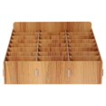 thumbnail image 1 of 1Pc Mobile Phone Organizing Box Temporary Wooden Multi-grid Phone Box (24 Grids), 1 of 3