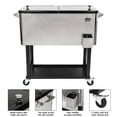 thumbnail image 2 of SalonMore Rolling Cooler 80QT Frozen Warm Function with Shelf Silver, 2 of 8