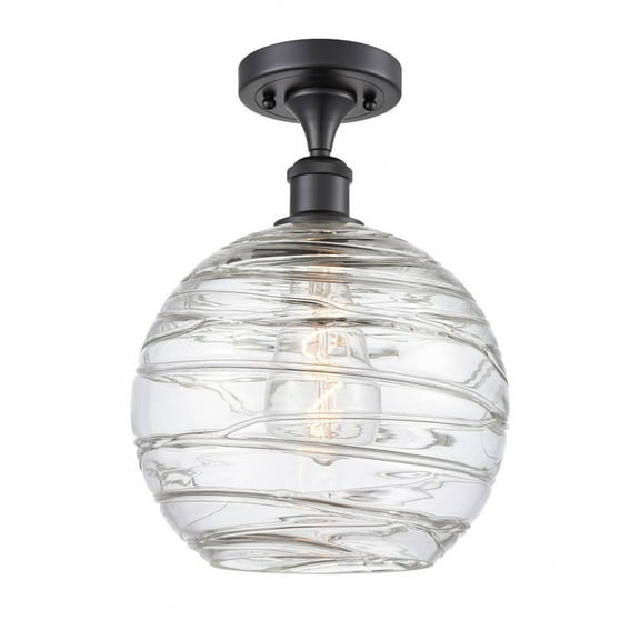 Innovations Lighting - Athens Deco Swirl - 1 Light Semi-Flush Mount In
