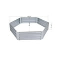thumbnail image 4 of LuxenHome Galvanized Steel Hexagon Raised Garden Bed Planter, 4 of 7
