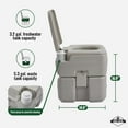 thumbnail image 4 of Hike Crew Portable Camping Sink & Toilet - 4.5 Gal Outdoor Sink & Travel Toilet W/5 gal Waste Tank, 4 of 8