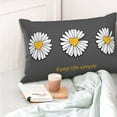 thumbnail image 6 of Kll Keep Life Simple Daisy Flower Pillow Covers Envelope Closure,Super Soft And Cozy Fuzzy Fleece Pillow Case Cover 20"X30", 6 of 9