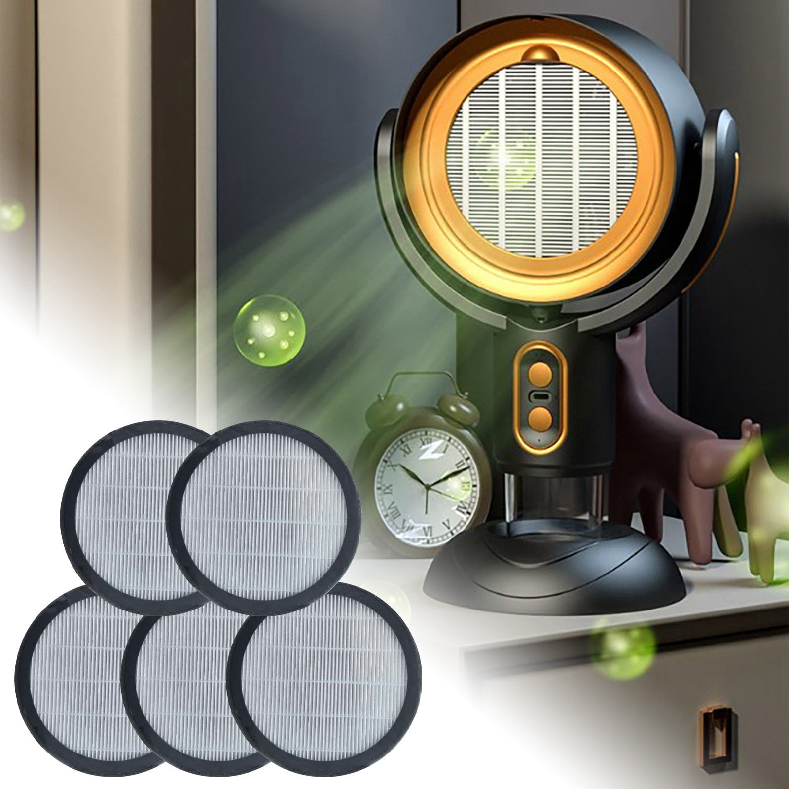 HEPA Tabletop Range Hood Filter, 5 Pieces - High-Efficiency Oil Filtration, Easy to Replace for Kitchens