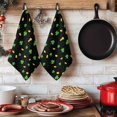 thumbnail image 6 of St. Patrick's Day Kitchen Towels Set of 2, Green Shamrock Gold Coin Minimalist Black Absorbent Dish Towels for Kitchen, Microfiber Hand Towel, Quick Drying Tea Towel for Cleaning Dishcloths, 6 of 7