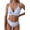 Light Blue Flower2, variant on KuKeDi Women's Push Up V Neck Bikini Sets Criss Cross Back Two Piece Bathing Suit