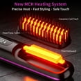 thumbnail image 3 of Aubiu Gobrush Pro, Cordless Hair Straightener Brush, 3 Temperature Settings, Ionic & Ceramic Care, Portable Rechargeable for Frizz-Free Styling, Black, 3 of 8