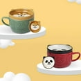 thumbnail image 2 of Maytalsory Smooth Ceramic Cup With Cute Pattern 320ml Capacity Anti Slip Bottom Thick Sheep Cup, 2 of 6