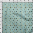 thumbnail image 4 of oneOone Cotton Cambric Grayish Blue Fabric Honey Bees Dress Material Fabric Print Fabric By The Yard 56 Inch Wide, 4 of 4