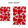 thumbnail image 2 of SKYSONIC Garden Flag Valentine Red Hearts Pattern Garden House Sports Flags 12x18 in Polyester Decorative Flags for Home Garden Flowerpot, 2 of 7