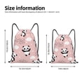 thumbnail image 4 of Kdxio Panda Print Drawstring Backpack Bag,Waterproof Draw String Back Sack, Gym Drawstring Bags Swim Bag For Unisex, 4 of 9