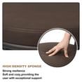 thumbnail image 5 of 24 Inch Swivel Counter Height Bar Stools Set of 2, Modern Backs, Leather Counter Stools for Kitchen Island, Brown, 5 of 7