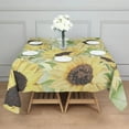 thumbnail image 3 of Sunflower Square Tablecloth 42x42in-Waterproof Polyester Printed Table Cover, Wrinkle Resistant & Washable for Kitchen Dining Picnic Party Decor, Buffet Table, Holiday Party, Dinner, Wedding, 3 of 6