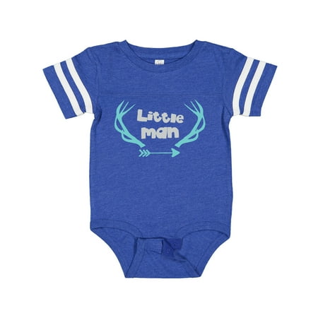 

Inktastic Little Man Little Boy Deer Antlers Arrow Gift Baby Boy Bodysuit
