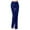 Blue, variant on Womens Pants Elastic Waist Solid Low-Waist Loose Drawstring Sport Long Trousers Dressy Casual Blue XL