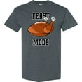 thumbnail image 3 of Inktastic Thanksgiving Feast Mode Turkey Football T-Shirt, 3 of 5