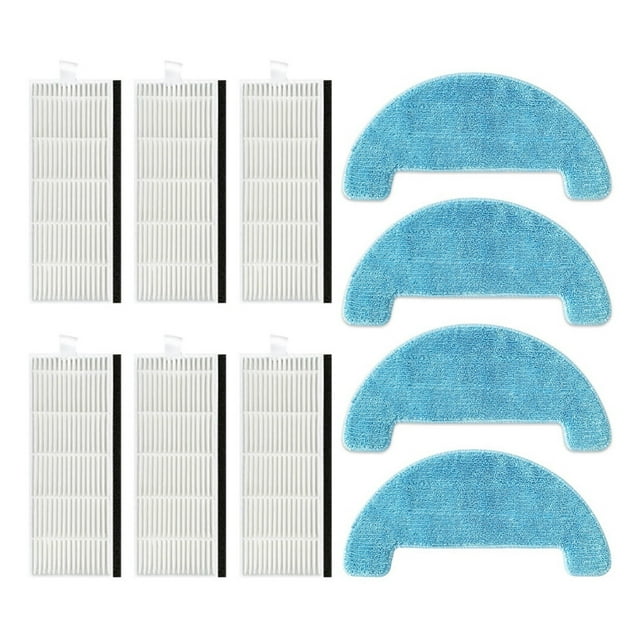 Compatible avec NR15 / Danhui NR15 Aspirateur Robot Brosse Principale Brosse Latérale Filtre Hepa Chiffon de Vadrouille Chiffon Remplacement Pièces de Rechange